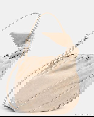 Rotate geantă de mână din piele întoarsă