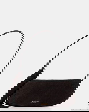 Rotate geantă de mână din piele întoarsă