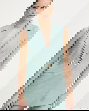 Simona Corsellini Vestă cu un singur rând de nasturi pentru femei