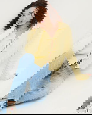 Medicine cardigan din bumbac