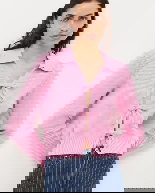 Medicine cardigan din bumbac