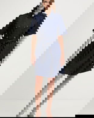 Silvian Heach rochie din denim PYTE