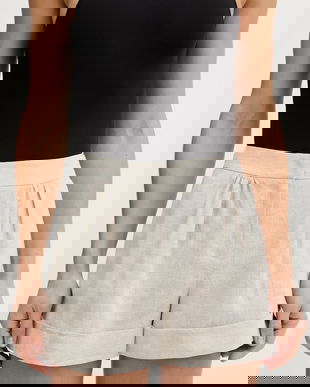 Twinset pantaloni scurți cu in