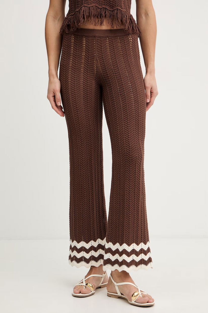 Twinset pantaloni de bumbac