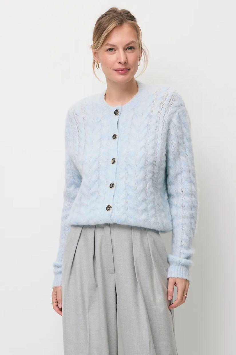 Bizuu cardigan din amestec de lână EZELLA