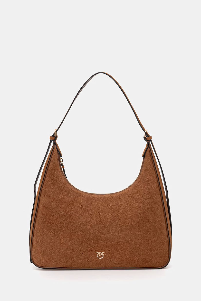 Pinko geantă de mână din piele întoarsă