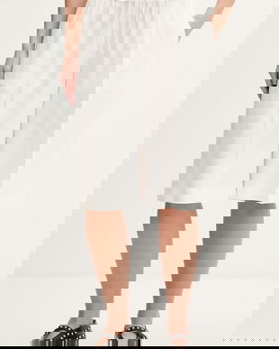 Karl Lagerfeld Jeans pantaloni scurți din amestec de in