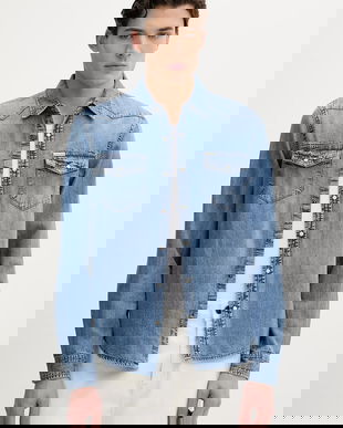 Guess Jeans cămașă jeans