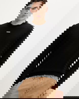 HUGO pulover de bumbac San Cassius-C2