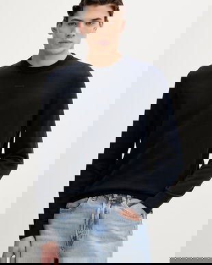 HUGO pulover de bumbac San Cassius-C2