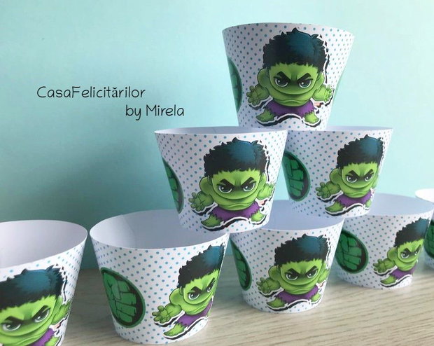 Învelitori brioșe baby Hulk