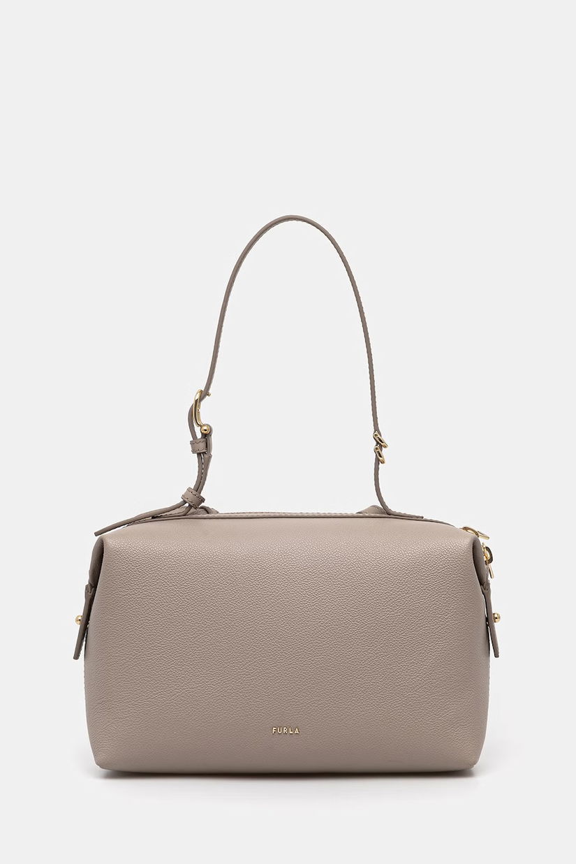 Furla poșetă de piele Double M Boston Bag