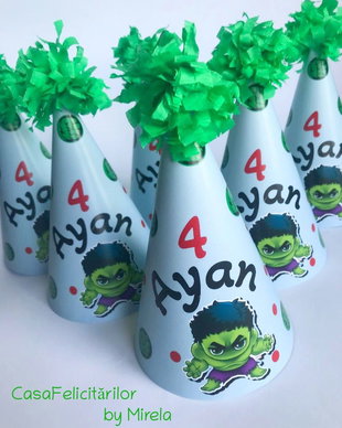 Coifuri petrecere baby Hulk