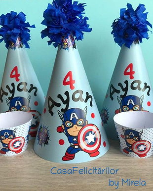 Coifuri Avengers  Captain America personalizate