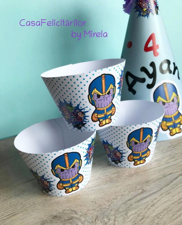 Învelitori brioșe baby Thanos