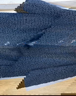 Blană naturală de astrahan vintage