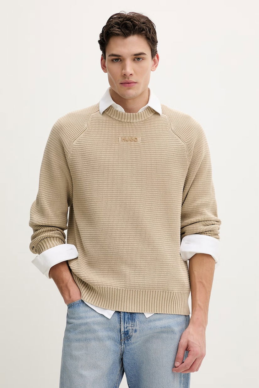 HUGO pulover de bumbac Swayne