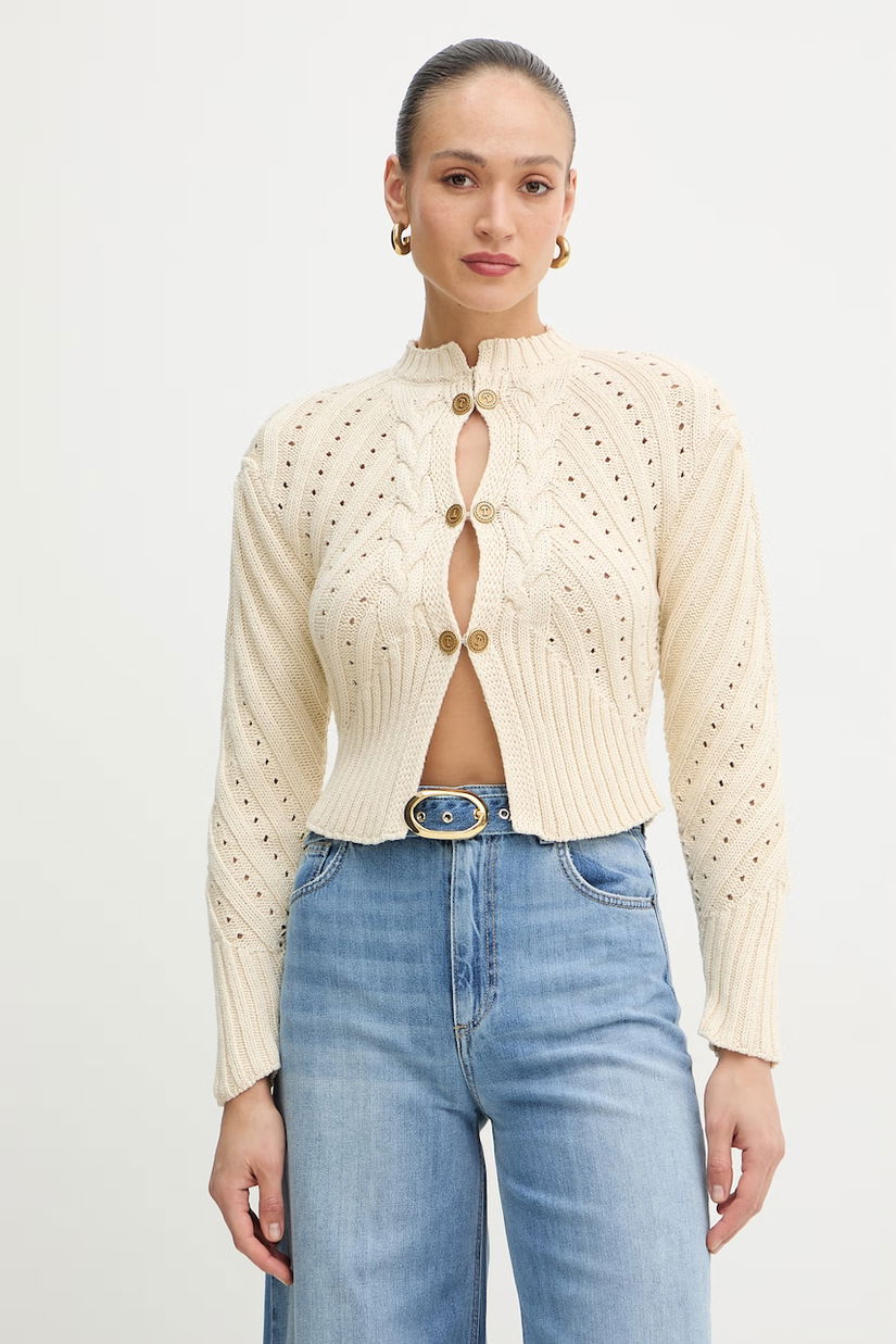 Twinset cardigan din bumbac