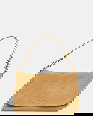 Twinset geantă de mână din piele întoarsă