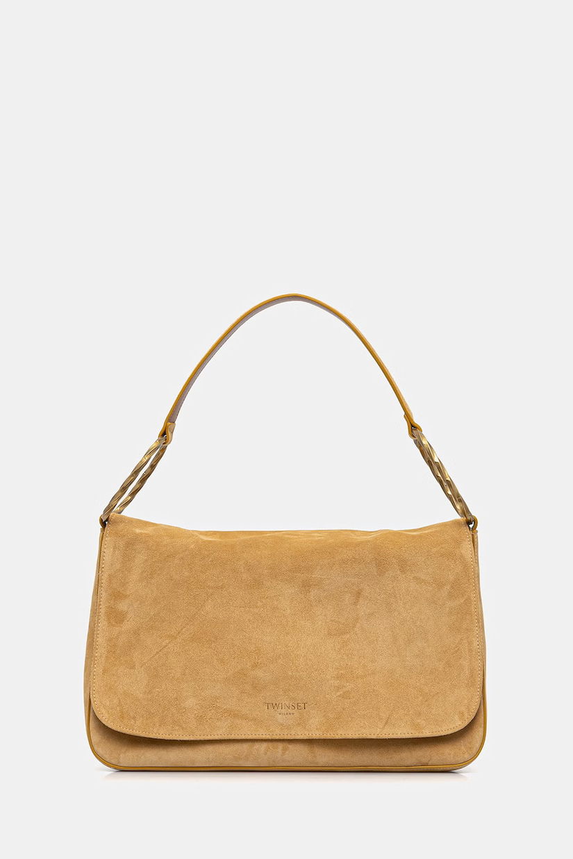 Twinset geantă de mână din piele întoarsă