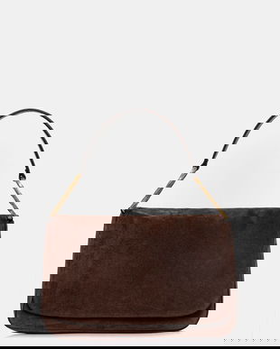 Twinset geantă de mână din piele întoarsă