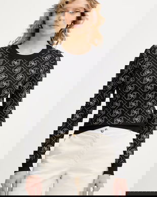 Guess pulover din amestec de lână 4G