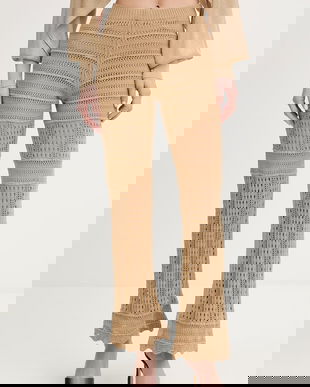 Twinset pantaloni de bumbac