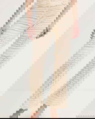 Twinset pantaloni de bumbac