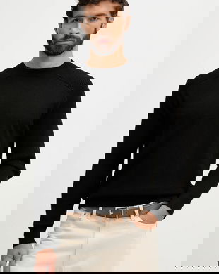 Armani Exchange pulover din amestec de lână