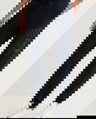 EA7 Emporio Armani pantaloni de trening din bumbac