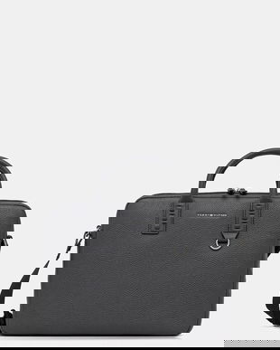 Tommy Hilfiger geantă pentru laptop din piele