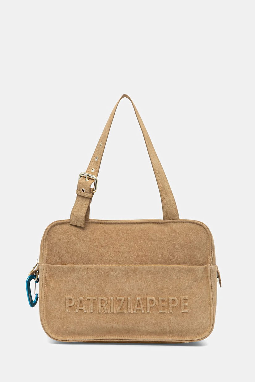 Patrizia Pepe geantă de mână din piele întoarsă