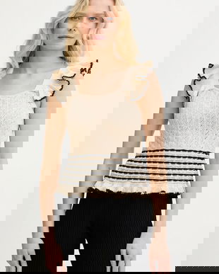 Twinset top din amestec de in