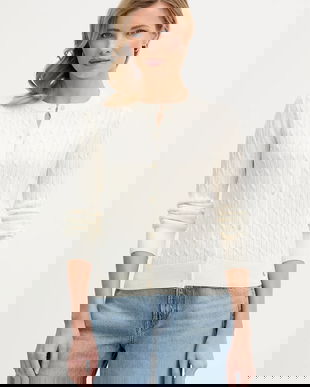 Calvin Klein Jeans cardigan din amestec de lână