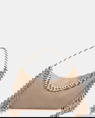 Twinset geantă de mână din piele întoarsă