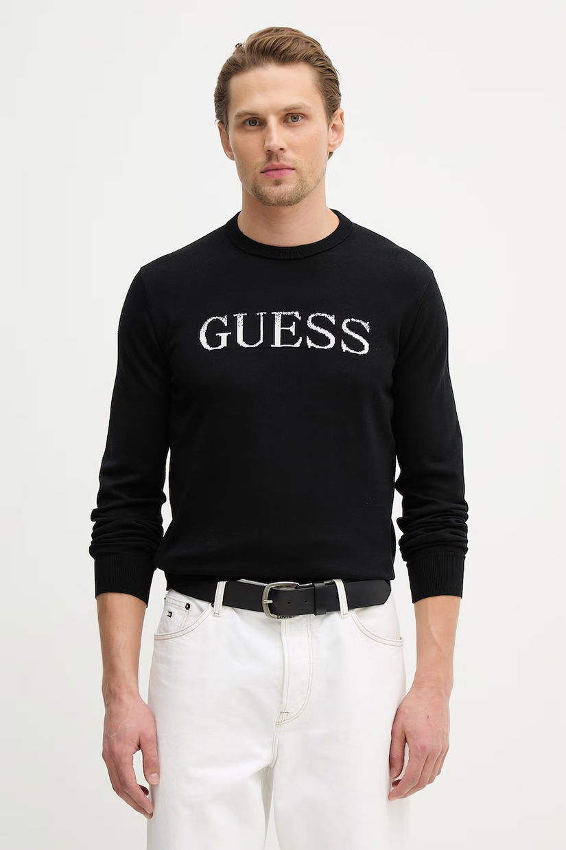 Guess pulover de bumbac KANE