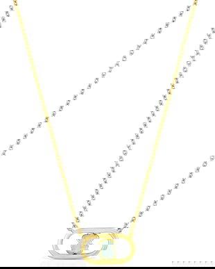 Tous colier din argint placat cu aur