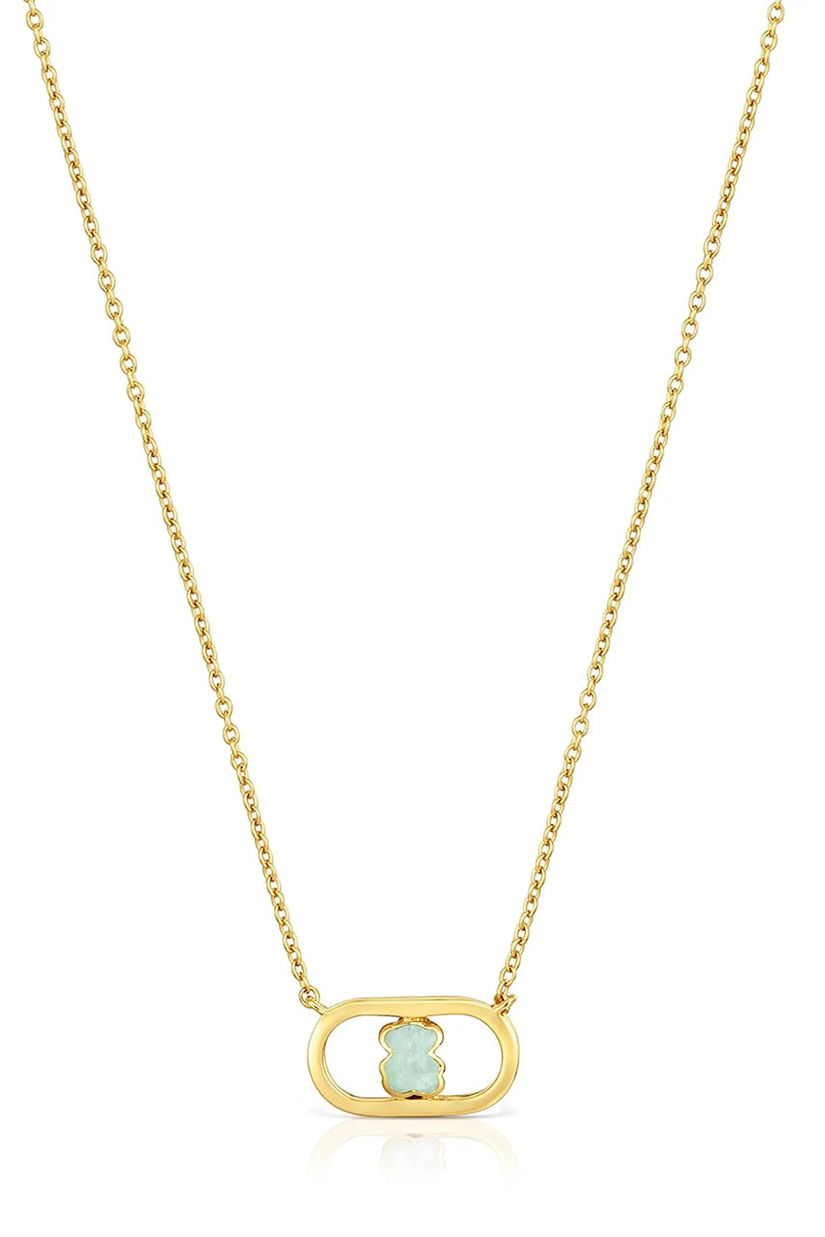 Tous colier din argint placat cu aur