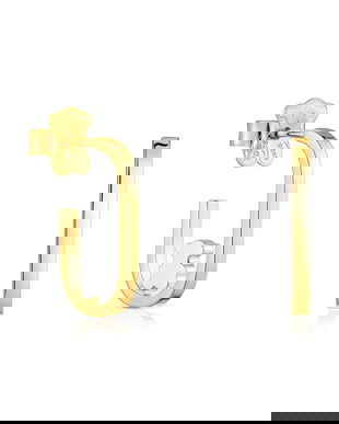 Tous cercei placați cu aur