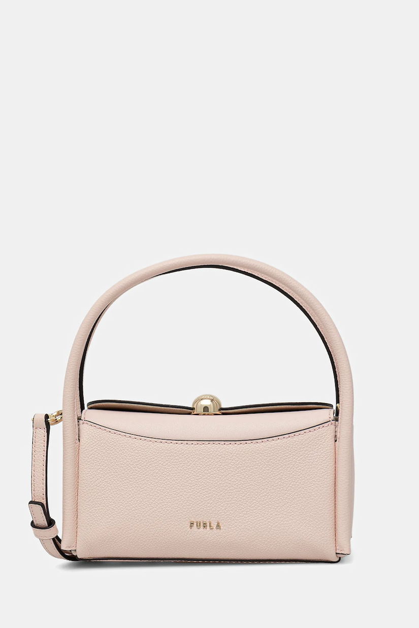Furla poșetă de piele Nicole Mini Boston Bag
