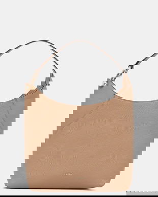 Furla poșetă de piele Lara M Hobo