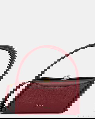 Furla poșetă de piele Nicole Mini Boston Bag