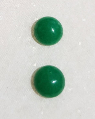 (2 bucati) Cabochon din jad aprox 8x4 mm