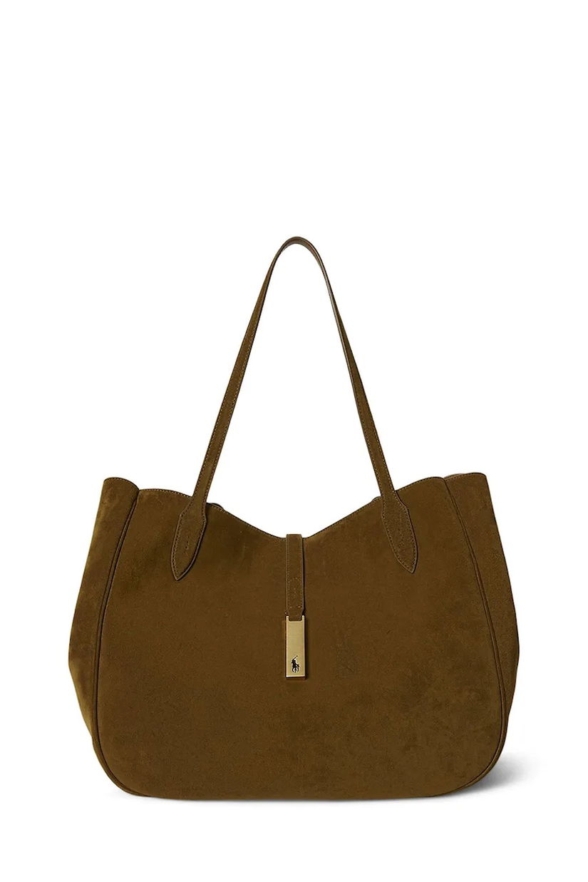 Polo Ralph Lauren geantă de mână din piele întoarsă