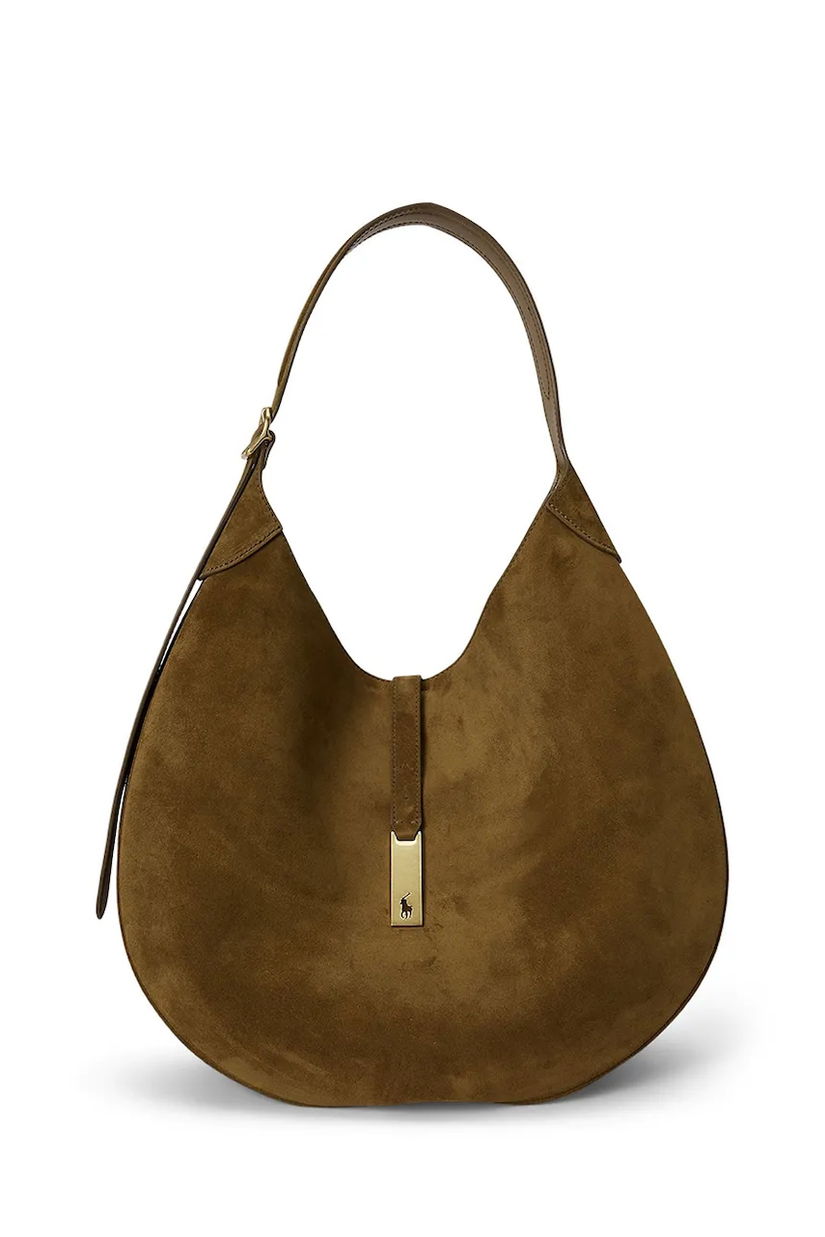 Polo Ralph Lauren geantă de mână din piele întoarsă