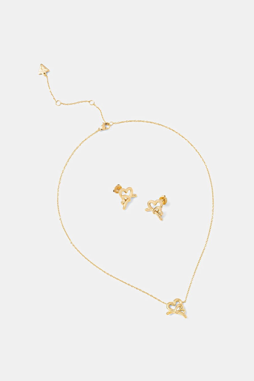 Guess colier și cercei LOVE BITES