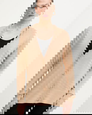 Armani Exchange cardigan din amestec de lână