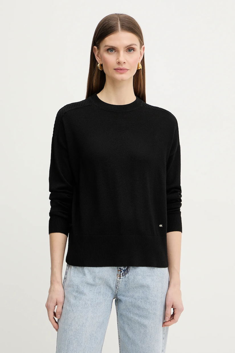 Armani Exchange pulover din amestec de lână