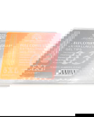 Set 120 bucati tipsuri dizolvabile, 12 marimi, 5XL extra-lung, patrat, Nr. 03