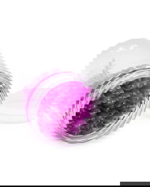 Set de 100 periuțe pentru extensii de gene, liliac